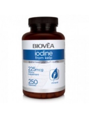 Iodine from kelp 225 mcg. 250 capsules