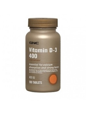 Vitamin D 400 IU. 100 tablets