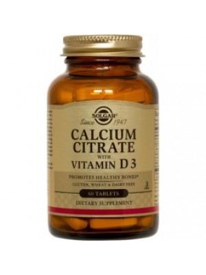 Calcium citrate with vitamin D 3 60 tablets
