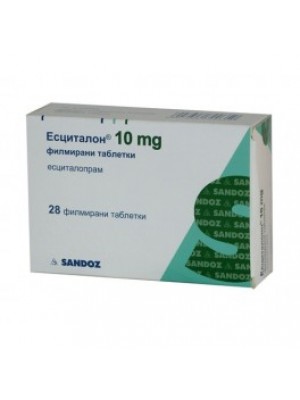 ESCITALON 10 mg. 28 tablets