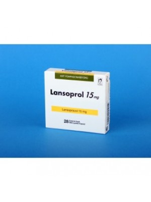 LANSOPROL 15 mg. 28 capsules