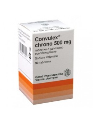 CONVULEX Chrono 500 mg. 30 capsules