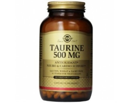 TAURINE 500 mg. 50 capsules