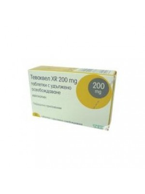 TEVAQUEL XR 200mg. 30 tablets