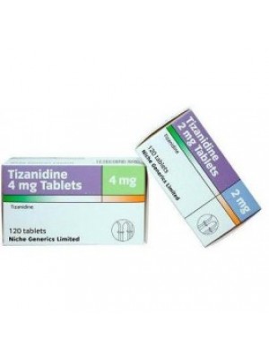 Tizanidine 2 mg. 50 tablets