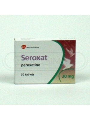 Seroxat 20 mg. 30 tablets