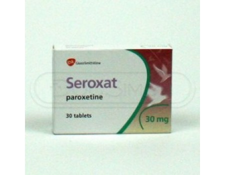 Seroxat 20 mg. 30 tablets