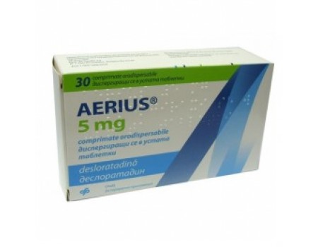 AERIUS dispersible tablets 5 mg. 30 table