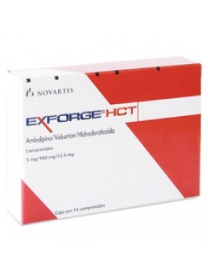 EXFORGE HCT 10 mg. / 160 mg. / 12.5 mg. 14 tablets