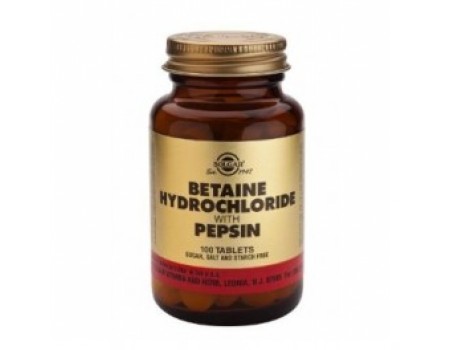 BETAINE HYDROCHLORIDE PEPSIN 100 tablets