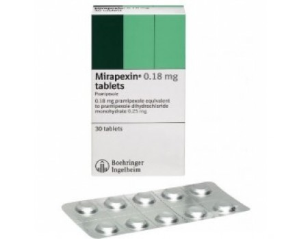 MIRAPEXIN 0.18 mg. 30 tablets
