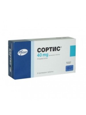 Sortis . 40 mg. 30 table