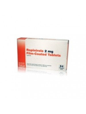 Ropinirole 1 mg. 21 tablets
