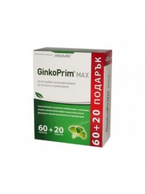 Ginkgo PRIM MAX 120 mg. 80 tablets