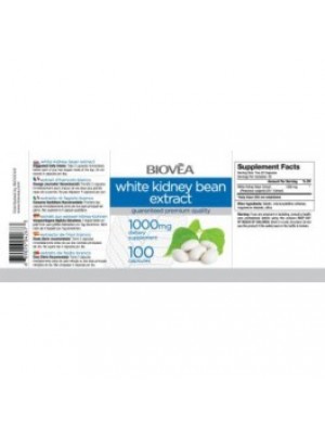 White Kidney Bean Extract 1000 mg. 100 capsules
