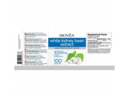 White Kidney Bean Extract 1000 mg. 100 capsules