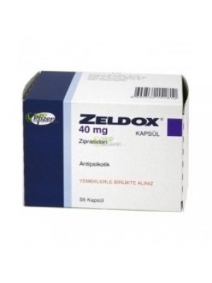 Zeldox 40 mg. 14 capsules