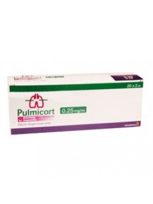 PULMICORT suspension for nebuliser 0.25mg. / Ml. 40 doses