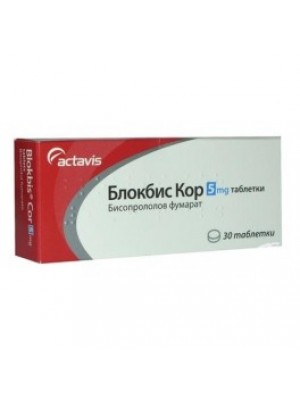 Blokbis Cor 5 mg. 30 tablets