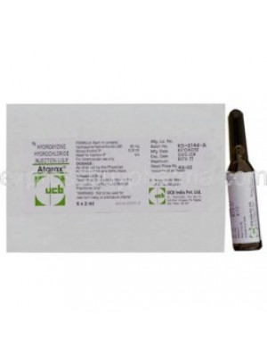 Atarax 100 mg. 2 ml. 6 ampoules