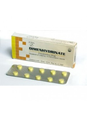 Dimenhydrinate 50 mg. 30 tablets