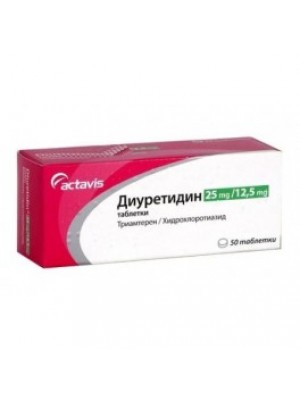 DIURETIDIN 25 mg. 50 tablets