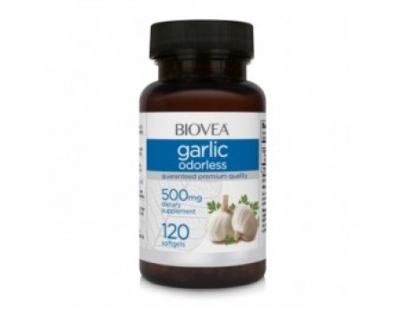 Garlic odorless 500mg. 120 capsules