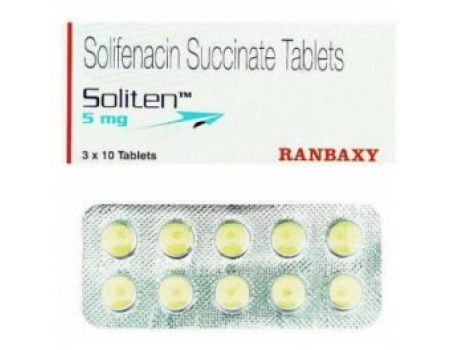 Solifenacin 5 mg. 30 tablets