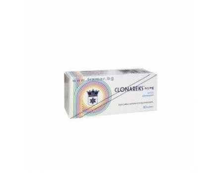 CLONAREKS 0.5 mg. 30 tablets