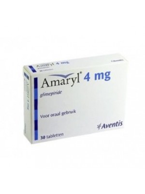 Amaryl 4 mg. 30 tablets