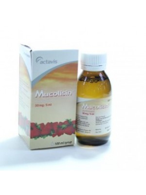 MUCOLISIN syrup 15mg. / 5 ml. 100 ml.