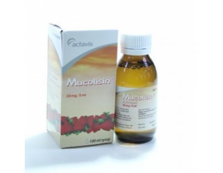 MUCOLISIN syrup 15mg. / 5 ml. 100 ml.
