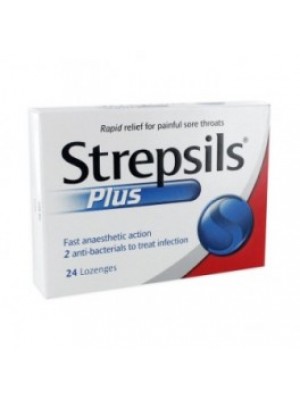STREPSILS PLUS 24 tablets