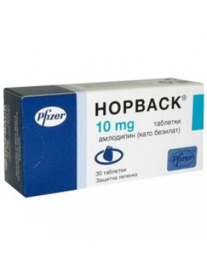 NORVASK table. 10 mg. 30 tablets