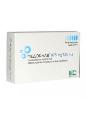 MEDOKLAV table. 875 mg. / 125 mg. 14 tablets