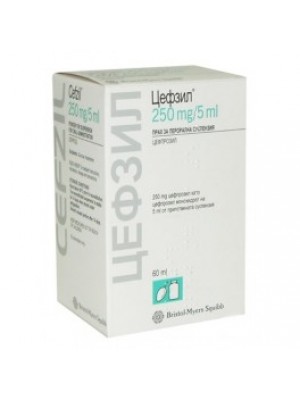 TSEFZIL suspensions. 250 mg. / 5 ml. 60 ml