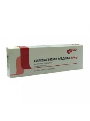 Simvastatin table . 40 mg. 30 tablets