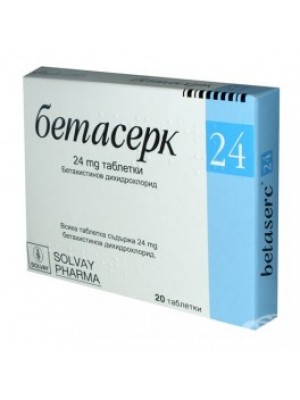 BETASERK tablets 24 mg. 20 tablets