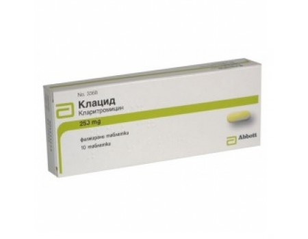 Klacid table. 250 mg. 10 tablets