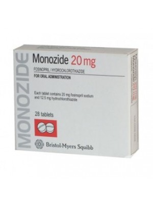 MONOZIDE table. 20 mg. 28 tablets