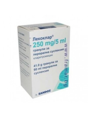 LEKOKLAR suspension 250 mg. / 5 ml. 60 ml