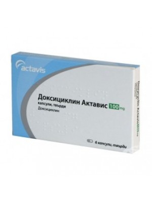 Doxycycline 100 mg. 15 tablets