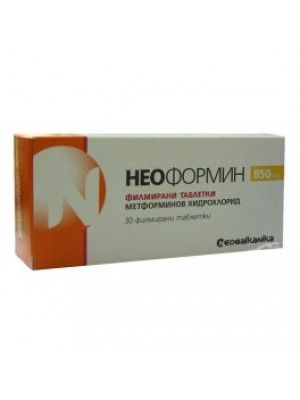 NEOFORMIN table. 850 mg. 30 tablets