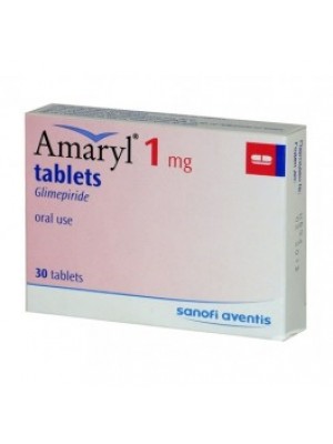 Amaryl 1 mg. 30 tablets