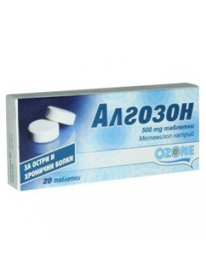 ALGOZON table. 500 mg 20 tablets