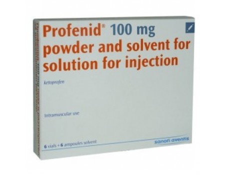 Profenid . 100mg. + Solvent 6 ampules. intramuscularly